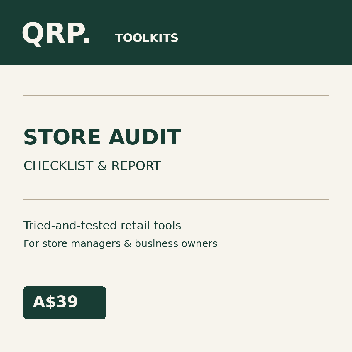 QRP Toolkits branded product cover
