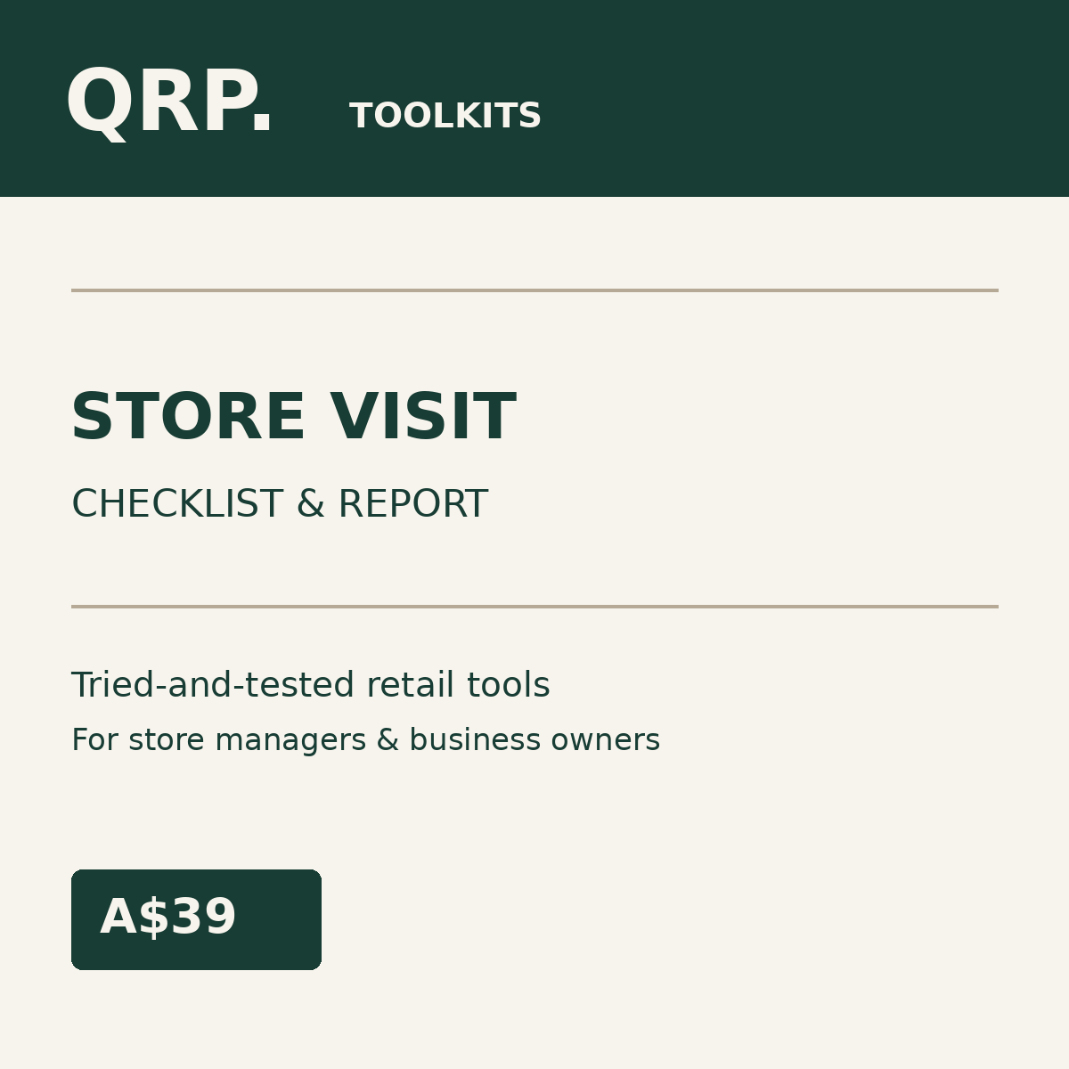 QRP Toolkits branded product cover